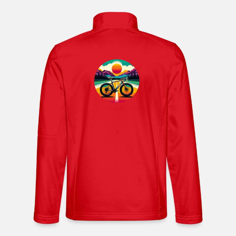 Kies Retro Design - Unisex Softshelljacke - Rot