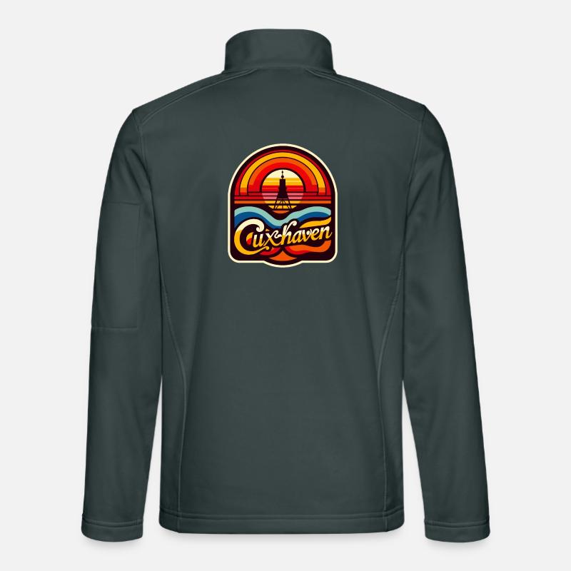Unser Cuxhaven - Kugelbake - 70s Edition Unisex Softshelljacke