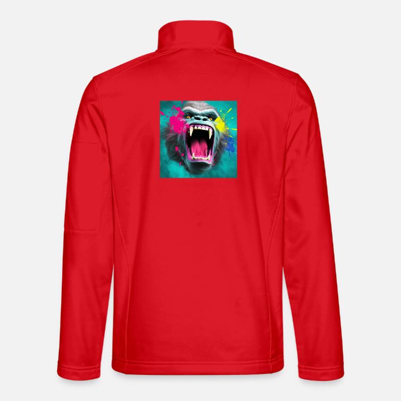 Gorilla 04 - Unisex Softshell Jacket - red