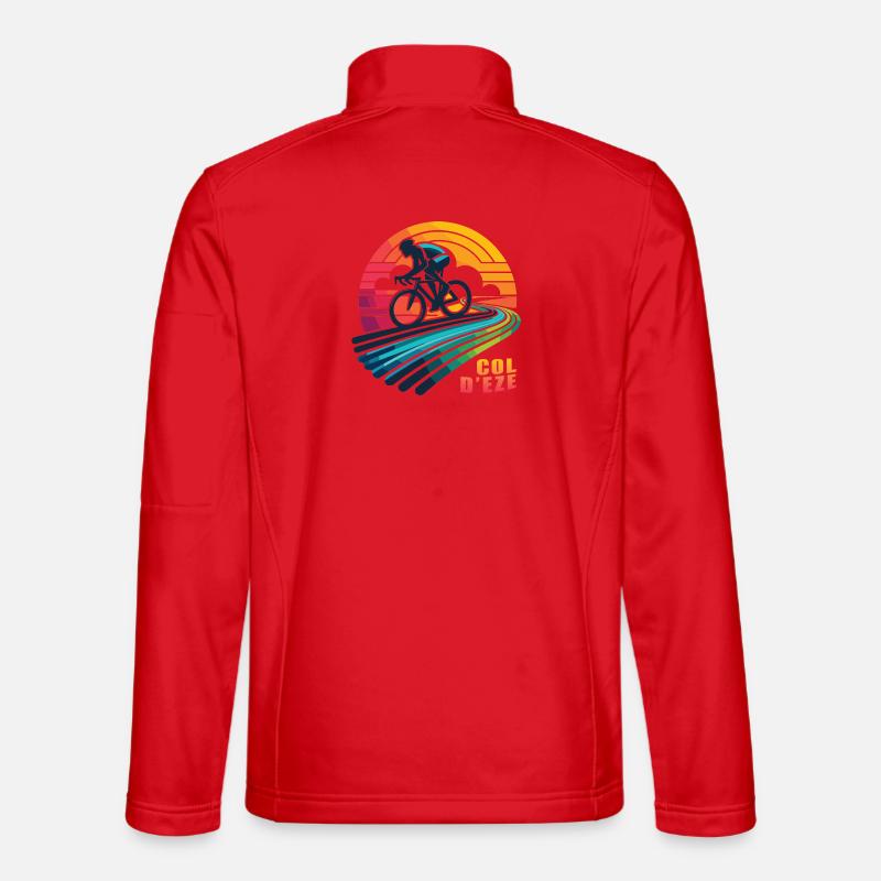 Col d'Eze: Der Aufstieg der Träume - Unisex Softshelljacke - Rot
