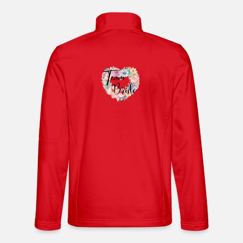 DeTeam Bride - Team Bride - Unisex Softshell Jacket - red