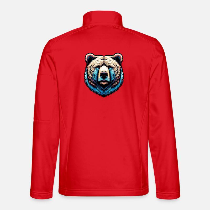 Bear - Unisex Softshell Jacket - red