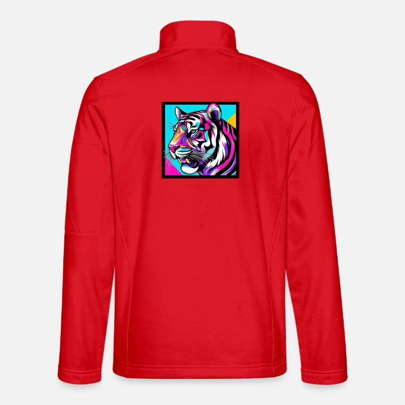 Tiger - Unisex Softshell Jacket - red