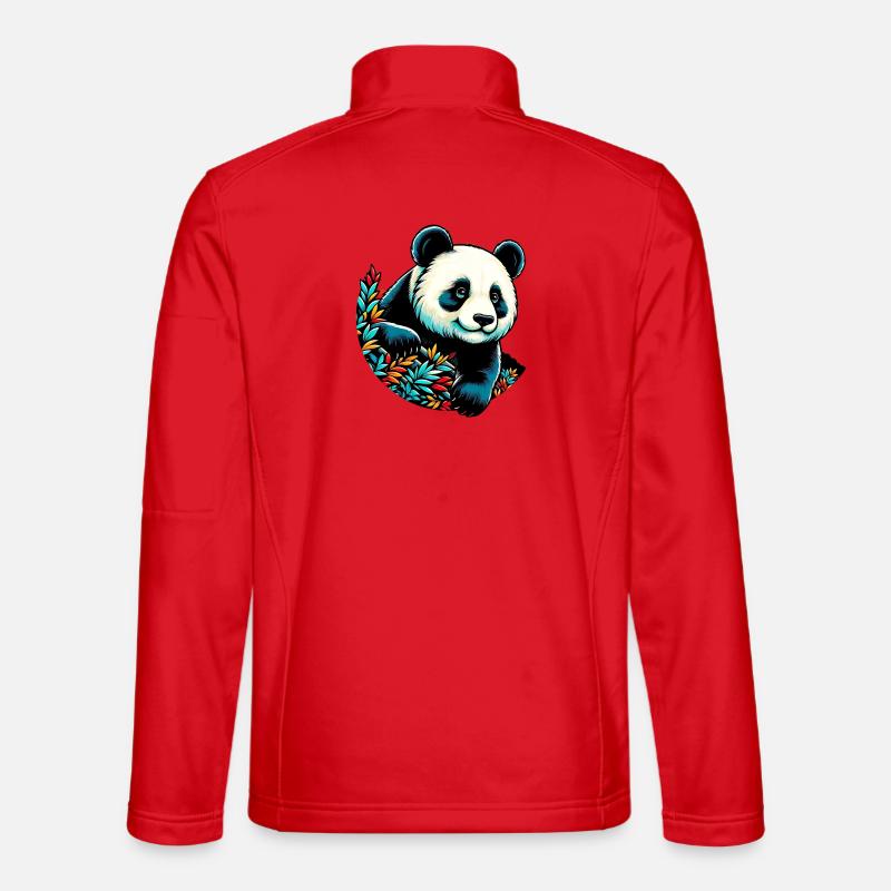 Panda - Unisex Softshell Jacket - red