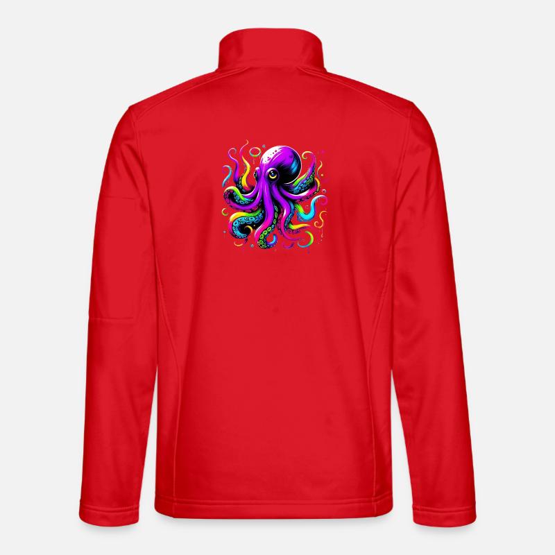 Octopus - Unisex Softshell Jacket - red