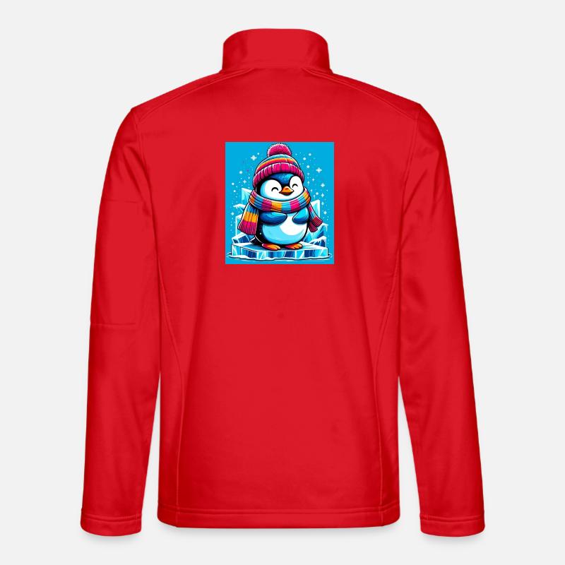 Pinguin - Unisex Softshelljacke - Rot