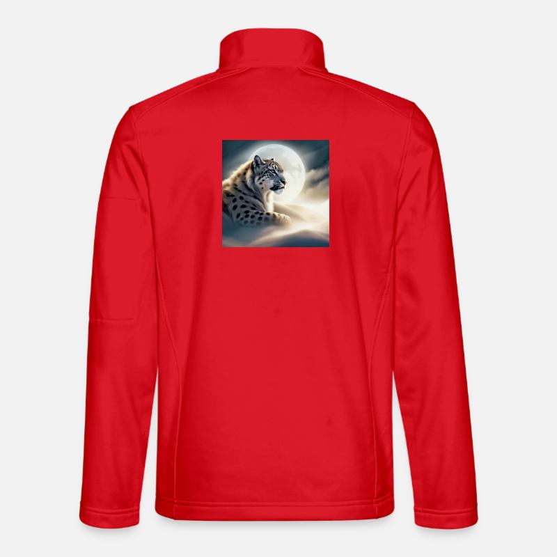 Snow Leopard - Unisex Softshell Jacket - red