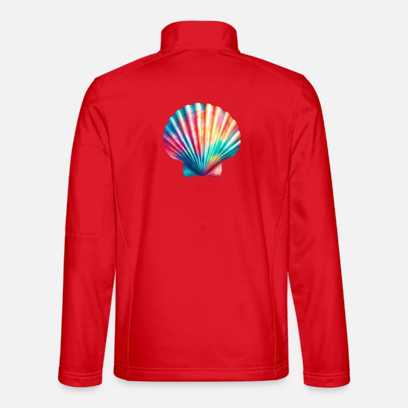 Scallop Shell - Unisex Softshell Jacket - red