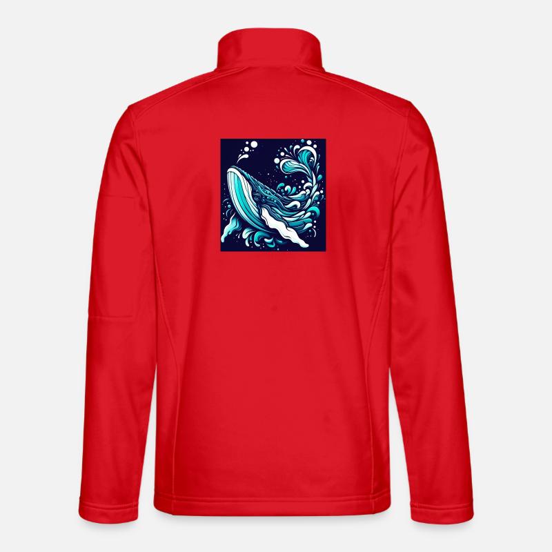 Whale - Unisex Softshell Jacket - red