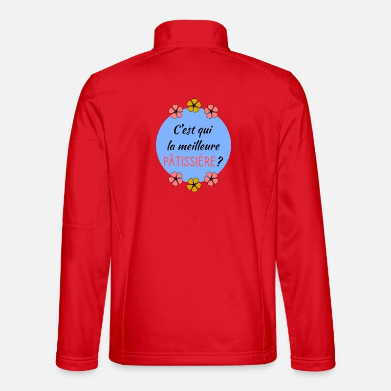 PÂTISSIER - Unisex Softshelljacke - Rot