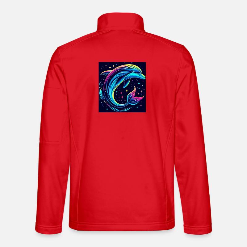 Dolphin - Unisex Softshell Jacket - red
