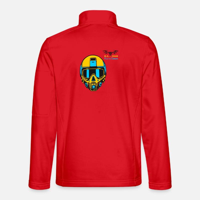 Drohnenpilot - Unisex Softshelljacke - Rot