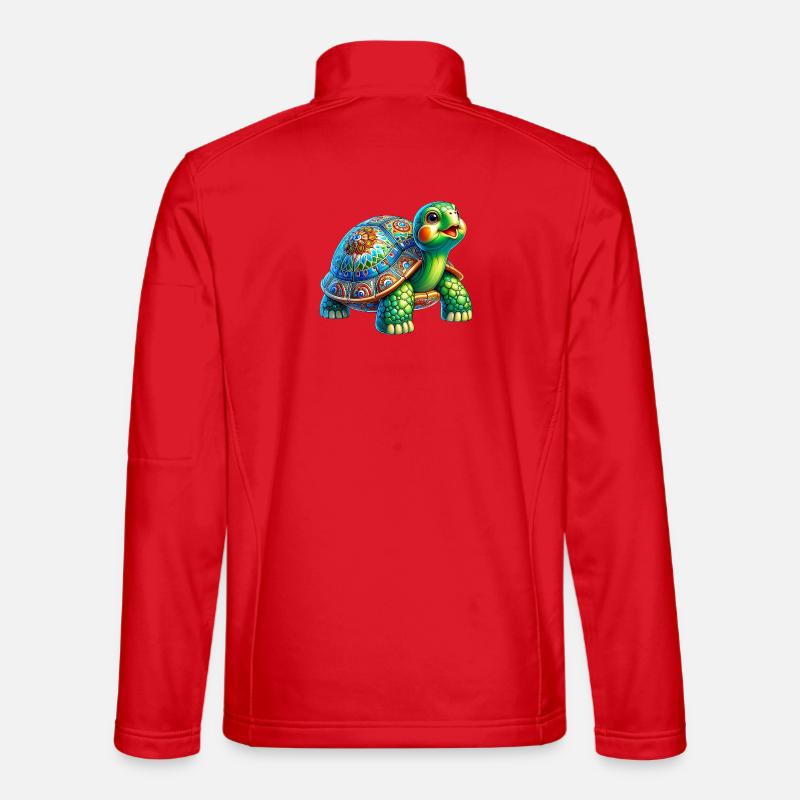 Turtle - Unisex Softshell Jacket - red