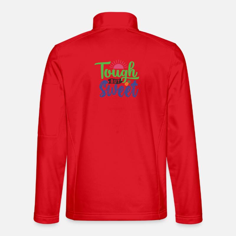 Hart aber süß - Unisex Softshelljacke - Rot