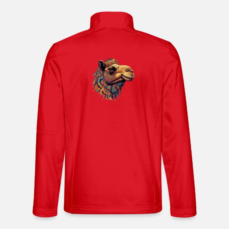 Kamel - Unisex Softshelljacke - Rot
