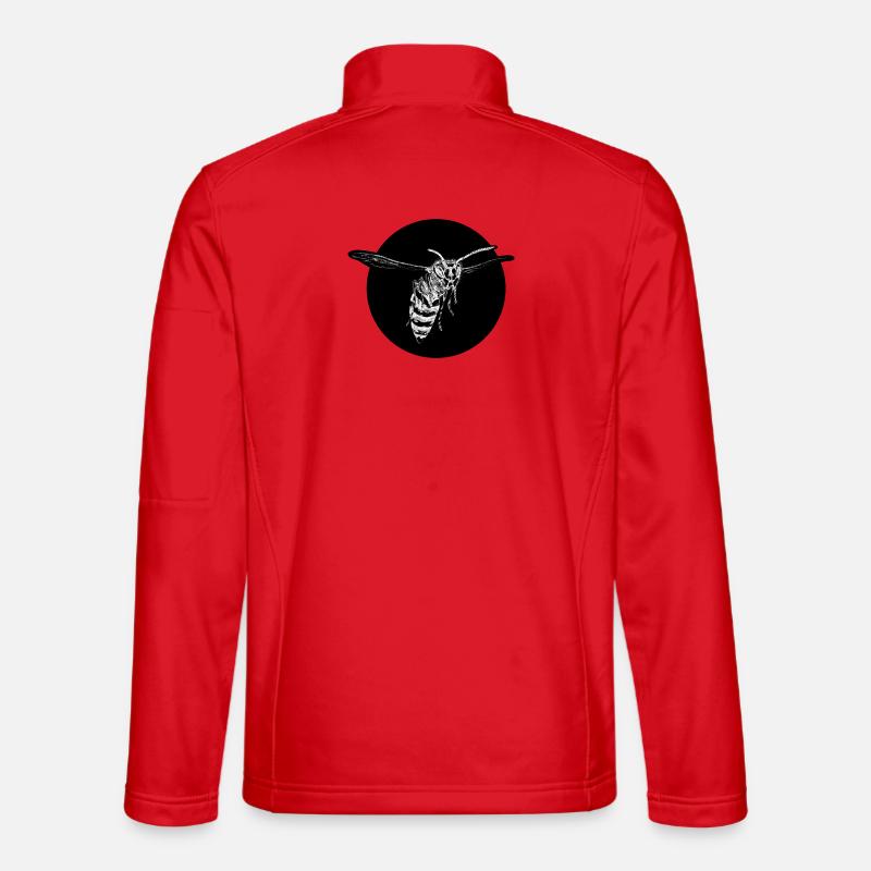Wasp - Bee - Insect - Unisex Softshell Jacket - red