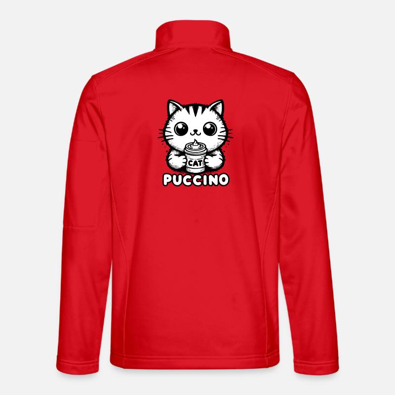 Catpuccino 1 - Unisex Softshell Jacket - red