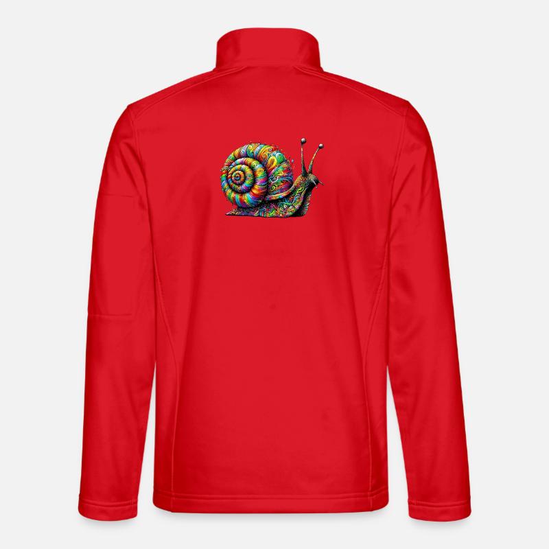 Escargot - Veste en tissu softshell Unisexe - rouge