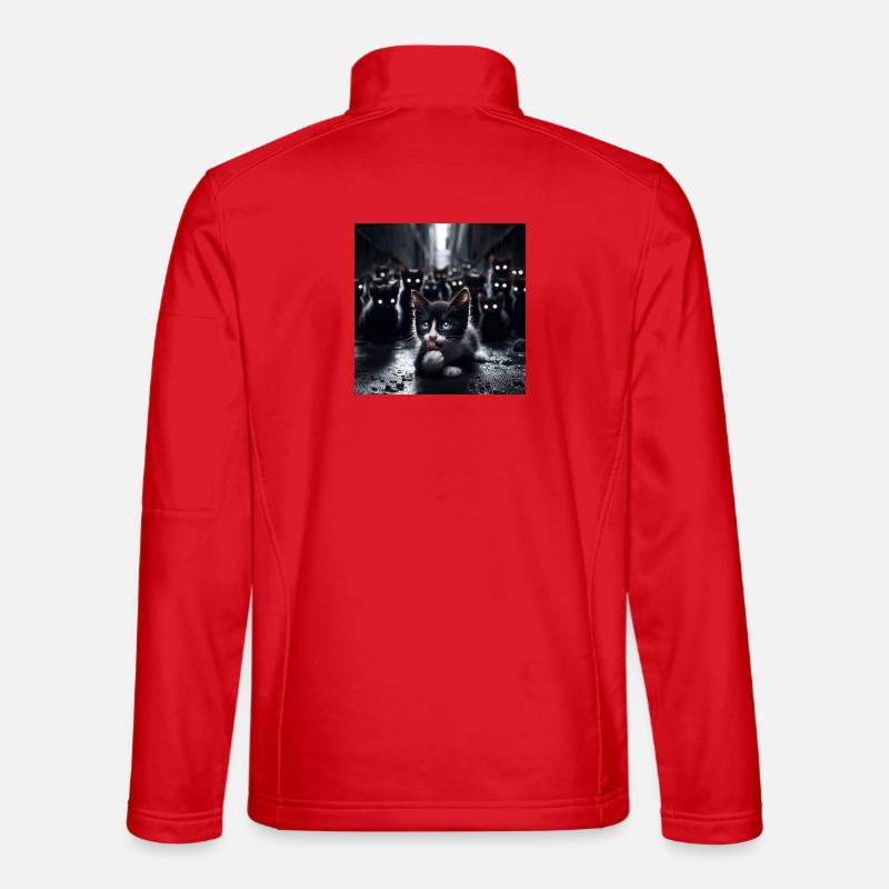 Stray kittens - Unisex Softshell Jacket - red