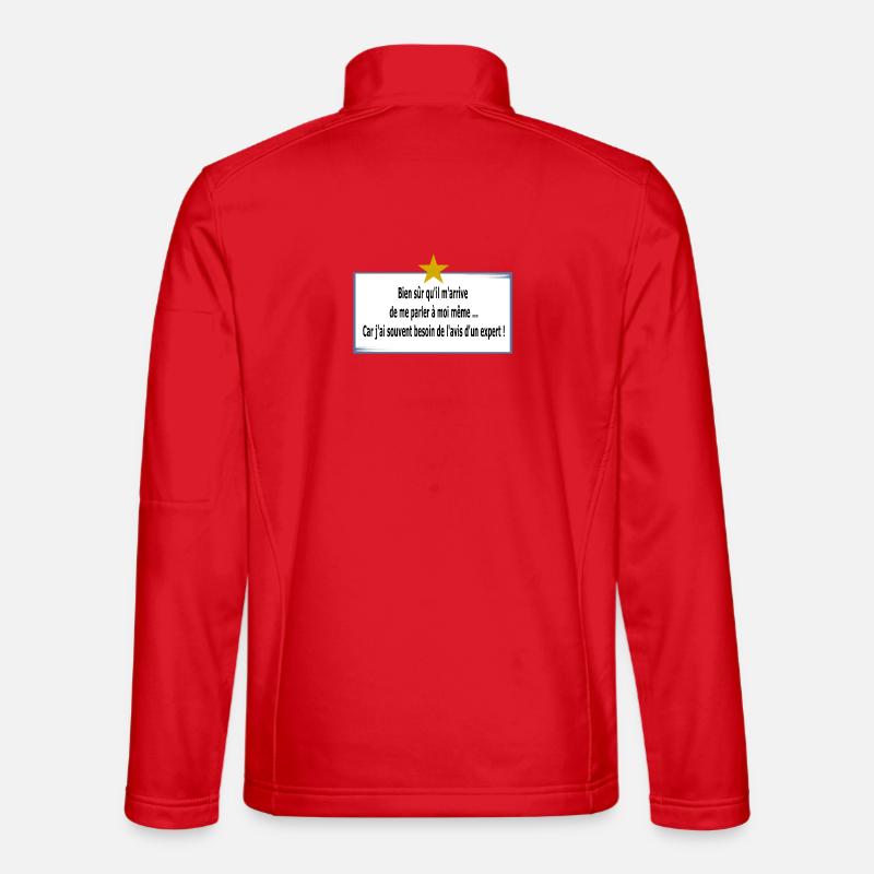 Ich rede mit mir selbst - Unisex Softshelljacke - Rot