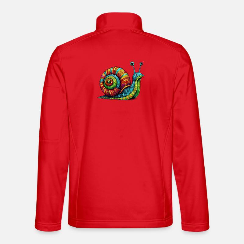 Escargot - Veste en tissu softshell Unisexe - rouge