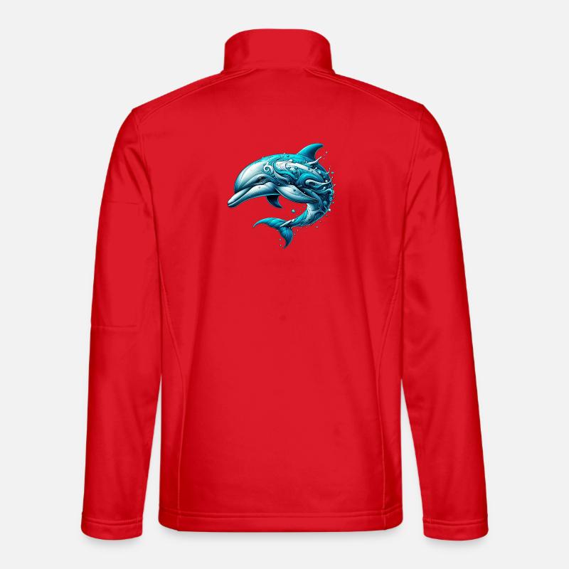 Dauphin - Veste en tissu softshell Unisexe - rouge