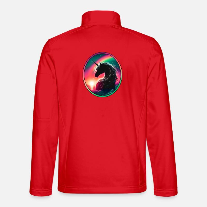Zauber der Einhorns Unisex Softshelljacke