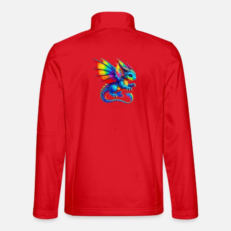 Drache - Unisex Softshelljacke - Rot