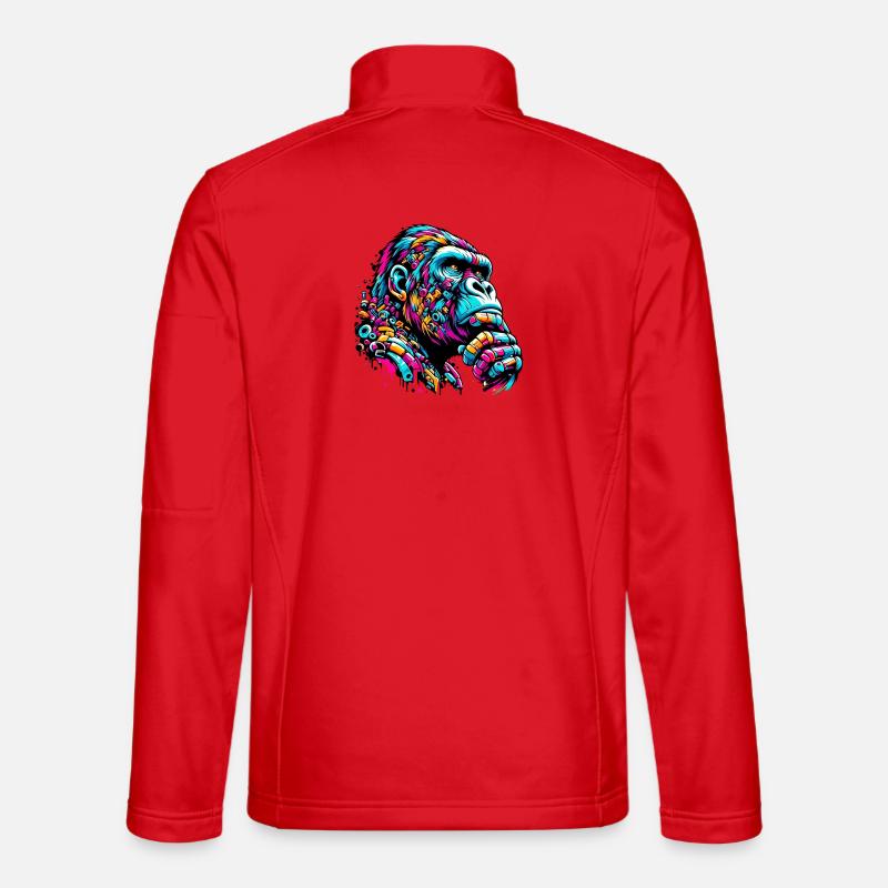 Gorilla - Unisex Softshelljacke - Rot