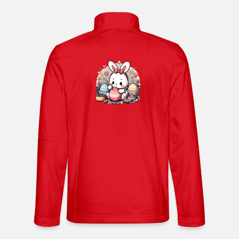 Ostervorbereitungen - Unisex Softshelljacke - Rot