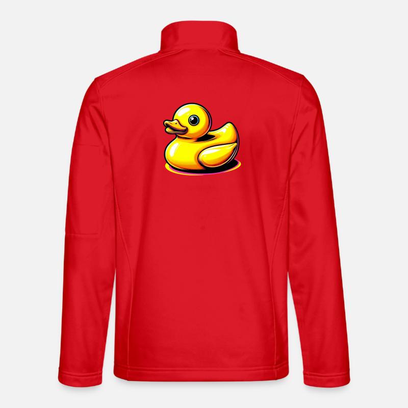 Duckling Duck Duck - Unisex Softshell Jacket - red