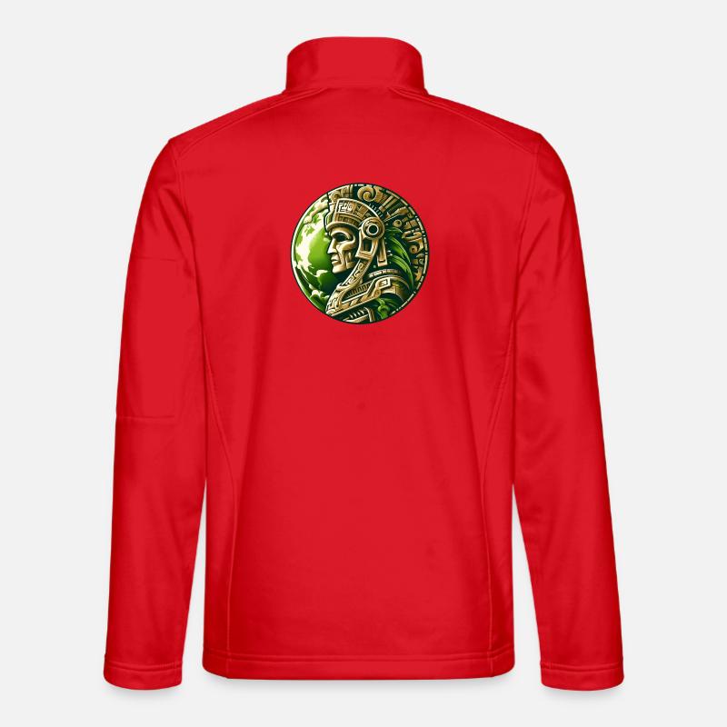 Ancient Aztec Warrior Gold Earth Unisex Softshell Jacket