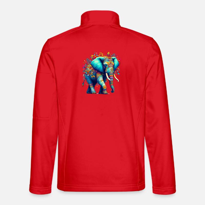 Elefant - Unisex Softshelljacke - Rot