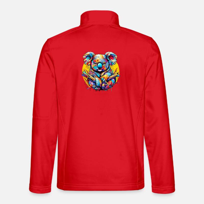 Koala - Veste en tissu softshell Unisexe - rouge
