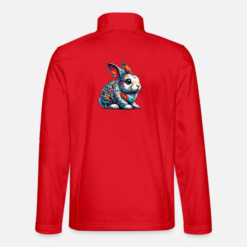 Kaninchen - Unisex Softshelljacke - Rot