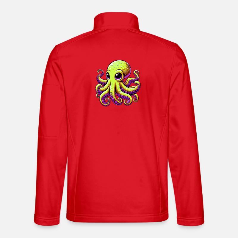 Krake - Unisex Softshelljacke - Rot