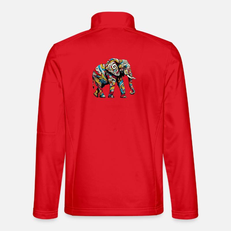 Elephant - Unisex Softshell Jacket - red