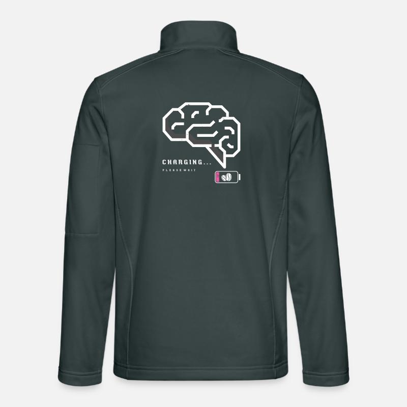 Neural Charge Brain Graphic Unisex Softshell Jacket