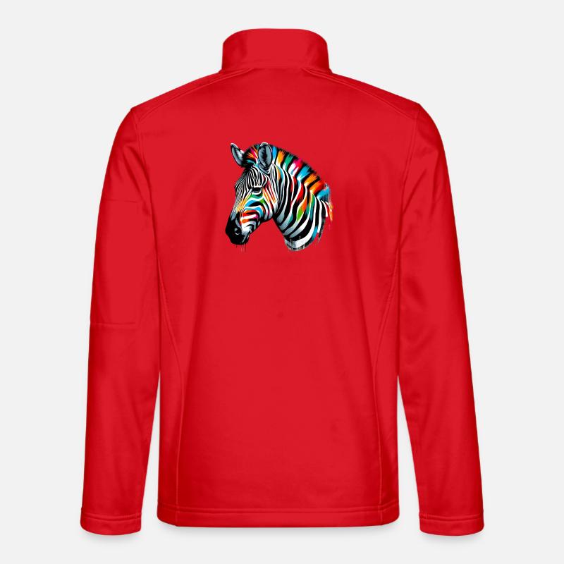 Zebra - Unisex Softshell Jacket - red