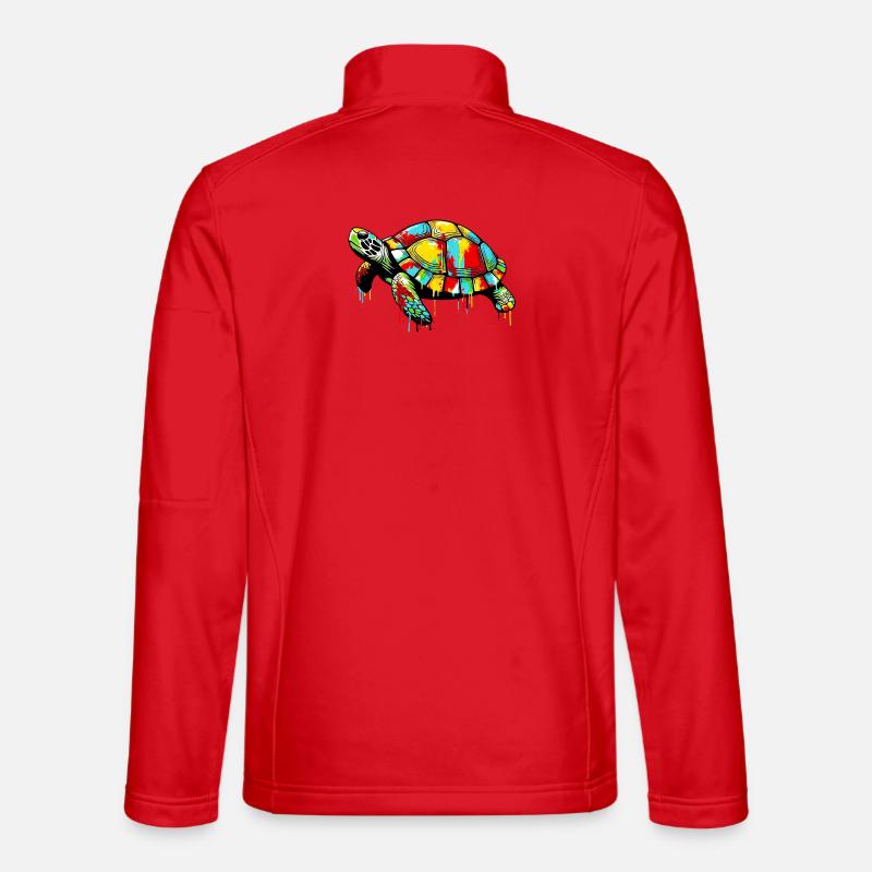 Turtle - Unisex Softshell Jacket - red