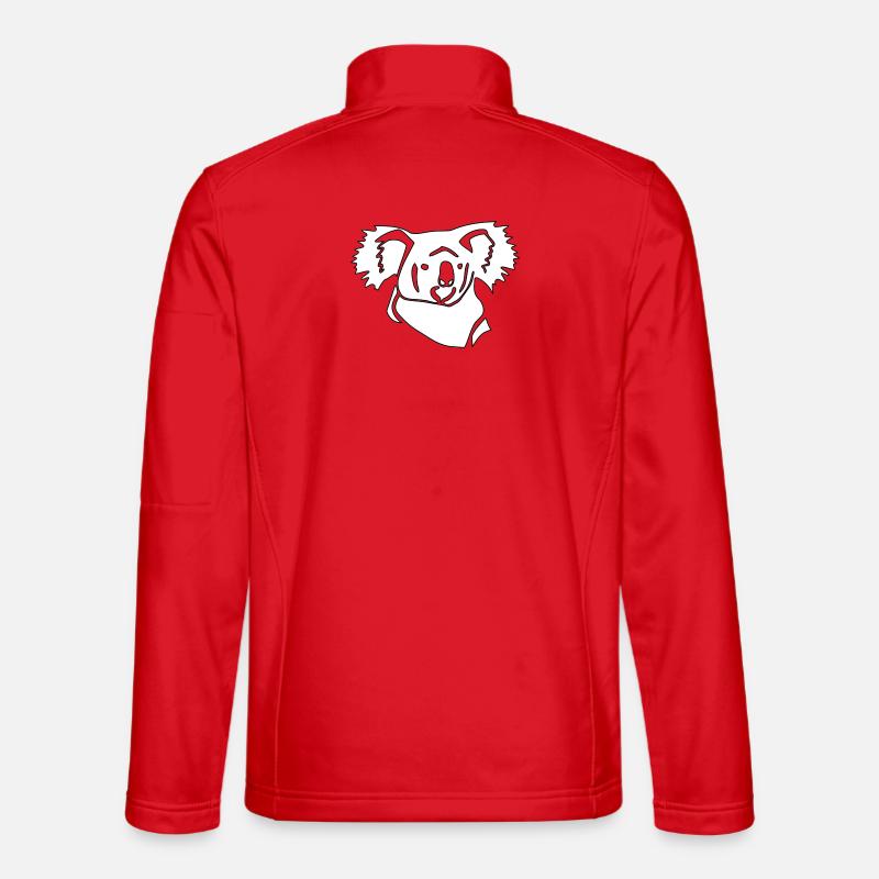 Koala Line Art - Unisex Softshell Jacket - red