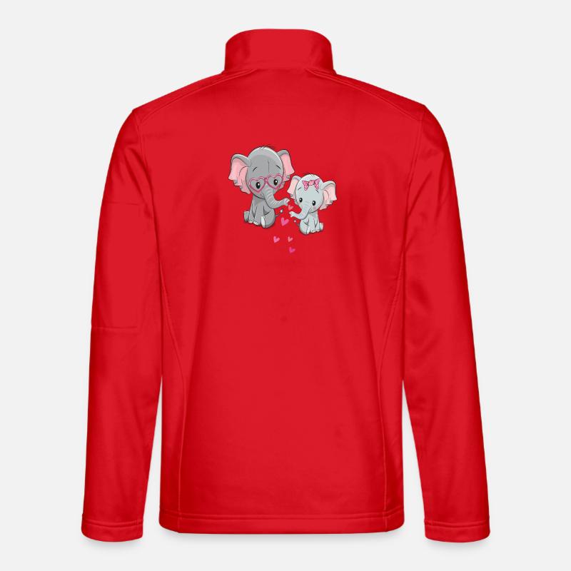 Elephants in Love Unisex Softshell Jacket