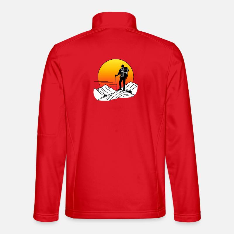 Hiking 1 - Unisex Softshell Jacket - red