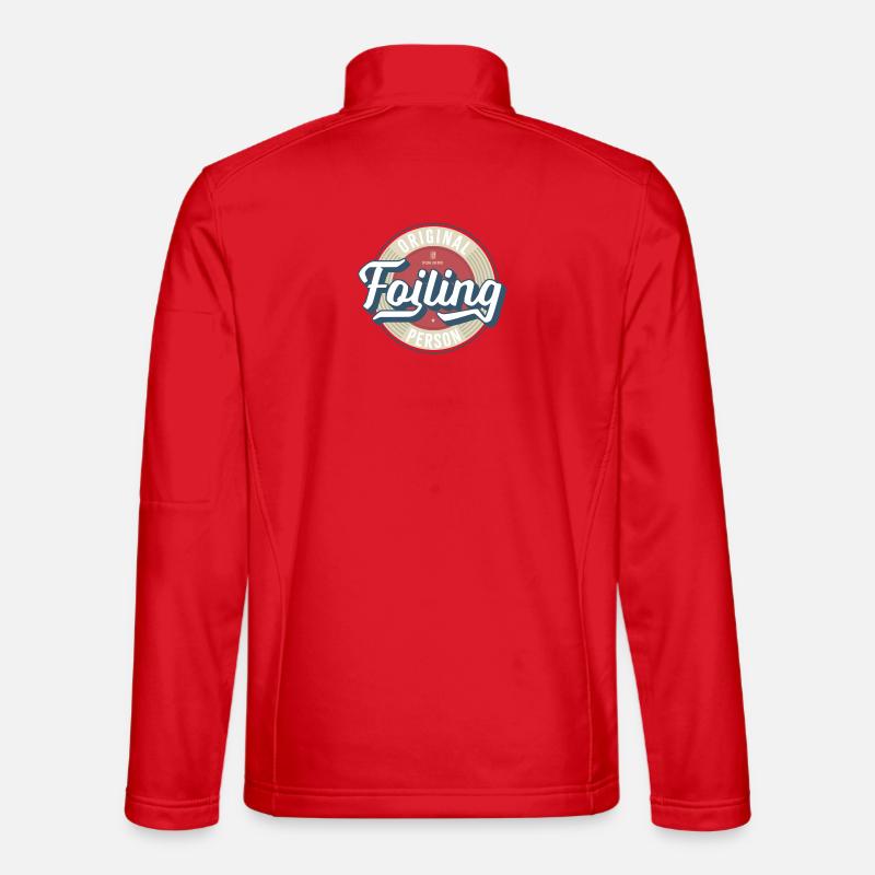 Foiling Label - Unisex Softshelljacke - Rot