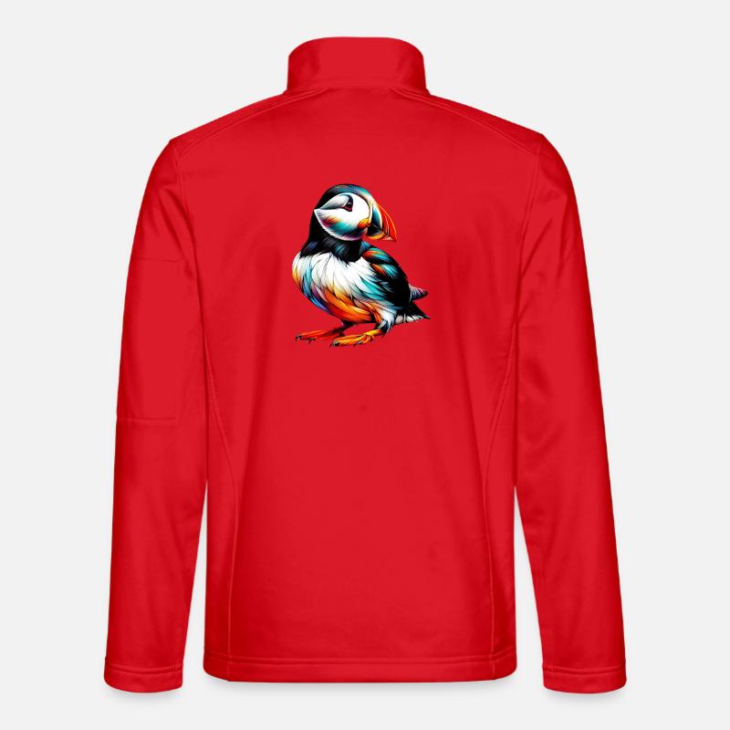 Papageitaucher - Unisex Softshelljacke - Rot