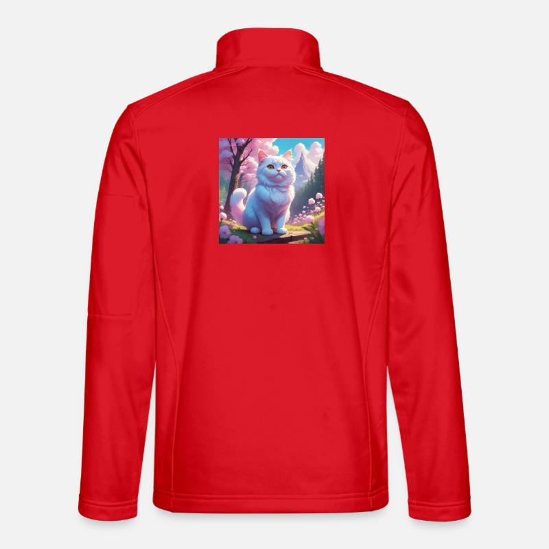 Kätzchen in den Bergen Unisex Softshelljacke