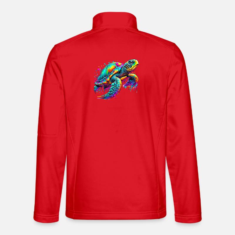 Turtle - Unisex Softshell Jacket - red
