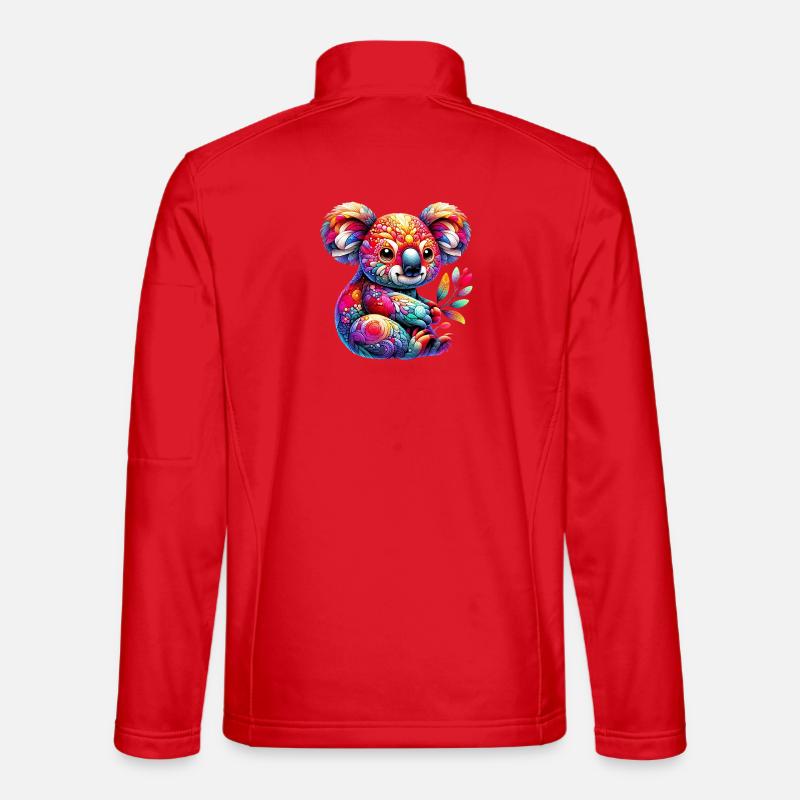 Koala - Veste en tissu softshell Unisexe - rouge