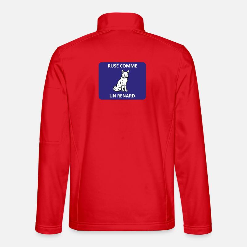 Cunning as a fox - Unisex Softshell Jacket - red