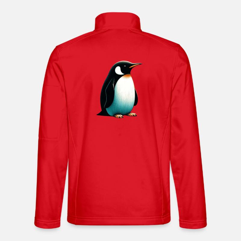 Pinguin - Unisex Softshelljacke - Rot